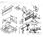 Kenmore 1106205750 top and console assembly diagram