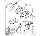 Kenmore 1106205853 top and console assembly diagram