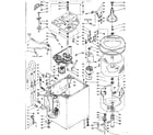 Kenmore 1106205551 machine sub-assembly diagram