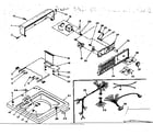 Kenmore 1106205551 top and console assembly diagram