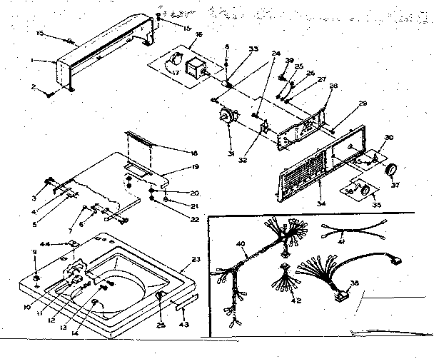 Top and console assembly
