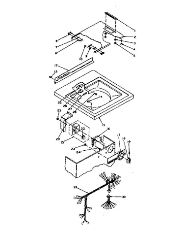 Top and control assembly