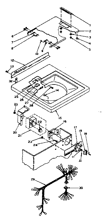 Top and control assembly