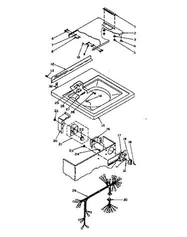 Top and control assembly