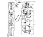 Kenmore 1106204704 gear case and superstructure assembly diagram