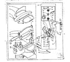 Kenmore 1106201300 wringer and wringer gear case assembly diagram