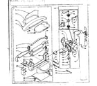Kenmore 1106202300 wringer and wringer gear case assembly diagram