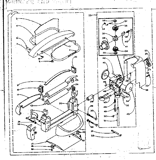Wringer and wringer gear case assembly