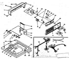 Kenmore 1106205502 top and console assembly diagram