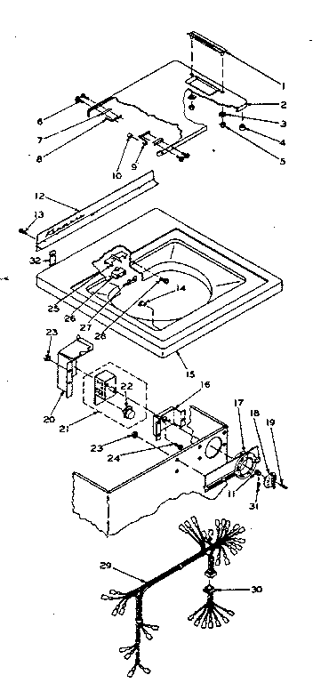 Top and control assembly
