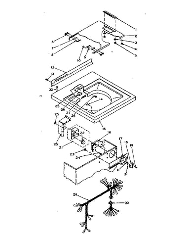 Top and control assembly