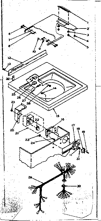 Top and control assembly
