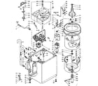 Kenmore 1106204013 machine sub-assembly diagram