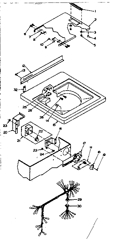 Top and control assembly