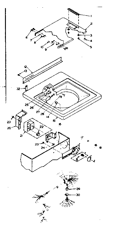 Top and control assembly