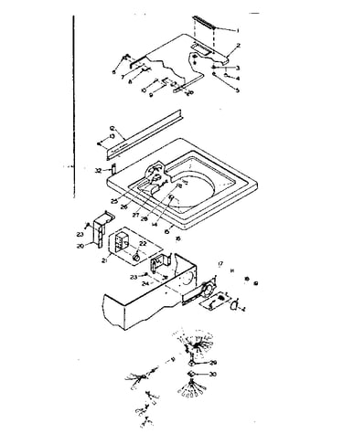 Top and control assembly