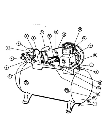 Allstate air compressor (model no. 102.17038; 17058; 17068)