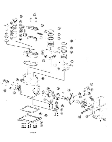 Compressor pump (model no. 102.17510; 17511)