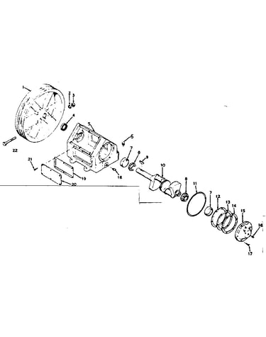 Flywheel/ base and cup assembly
