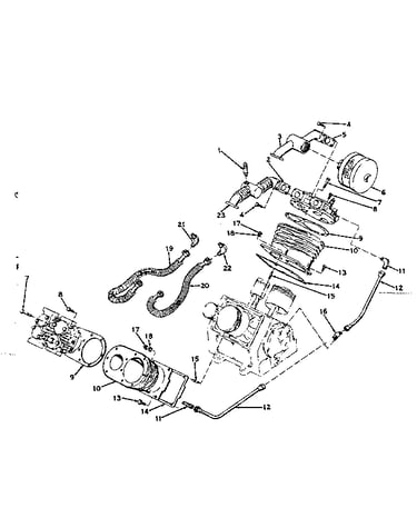 Manifold and muffler assembly