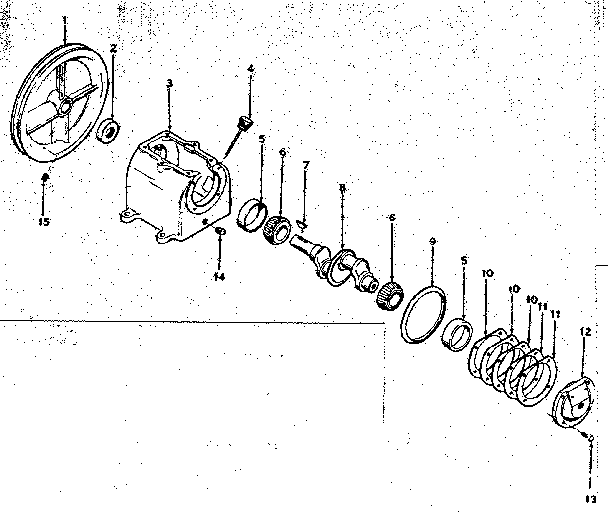 FLYWHEEL/BASE AND CUP ASSEMBLY