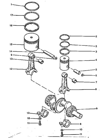Crankshaft and cone assembly