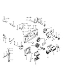 Threading dial, split nut, apron and gear case assembly