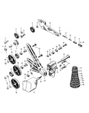 Tumbler, standard gear and change gear assembly