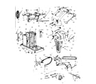 Craftsman 10115500 frame, countershaft, belt guard and motor base parts diagram