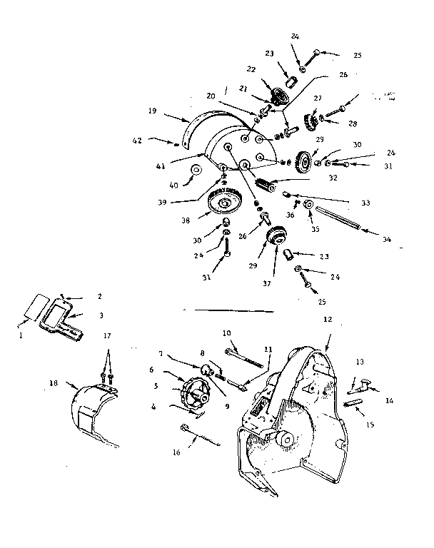 Gear guard parts