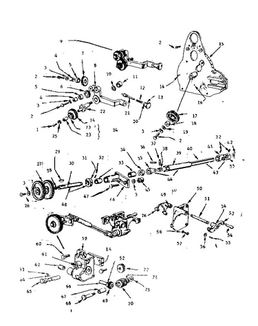 Feed gear and gear box parts