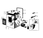 Craftsman 11320100 lid and cabinet parts diagram
