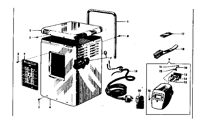 Cabinet and lid
