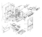 Kenmore 106U18G refrigerator cabinet parts diagram
