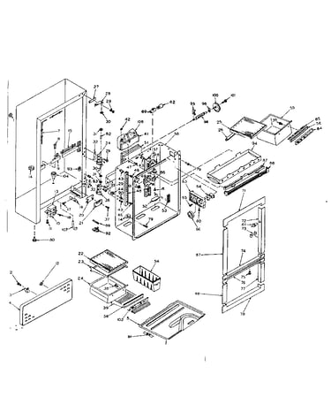 Refrigerator cabinet parts