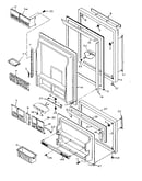 Refrigerator door parts