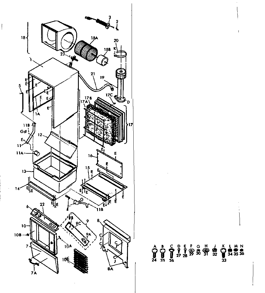 SEARS EVAPORATIVE AIR COOLER