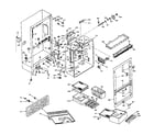 Kenmore 106U18GIM refrigerator cabinet parts diagram