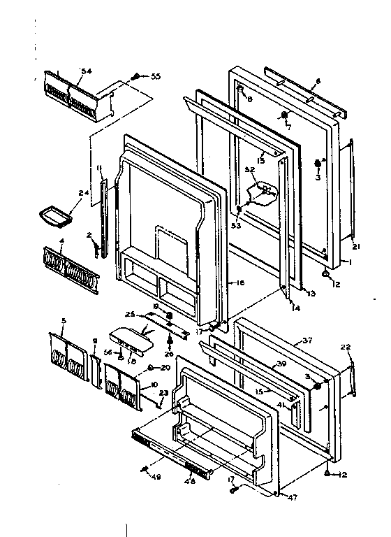 Refrigerator door parts