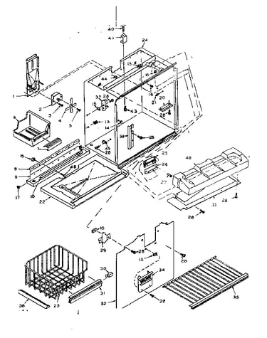 Refrigerator freezer section part