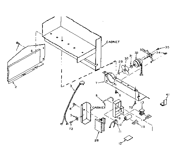 Refrigerator unit parts