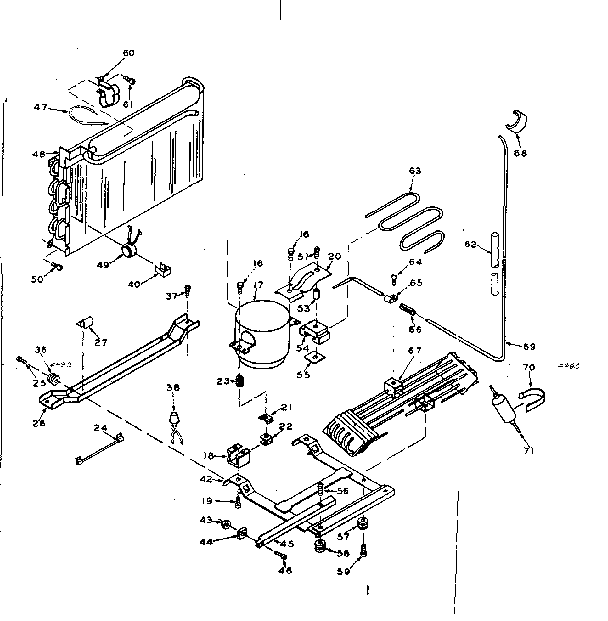 Refrigerator unit parts