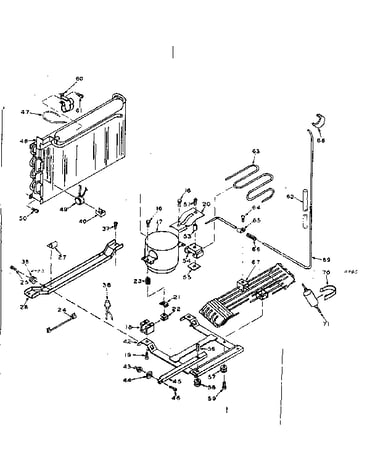 Refrigerator unit parts