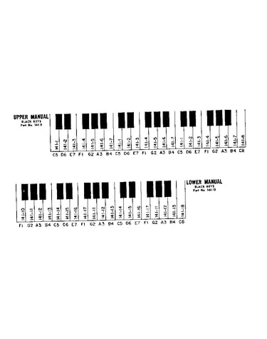 Upper manual & lower manual