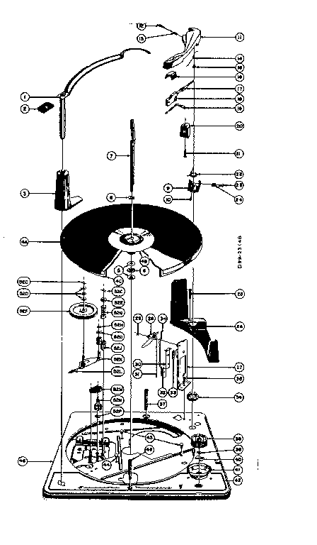 Top of record changer