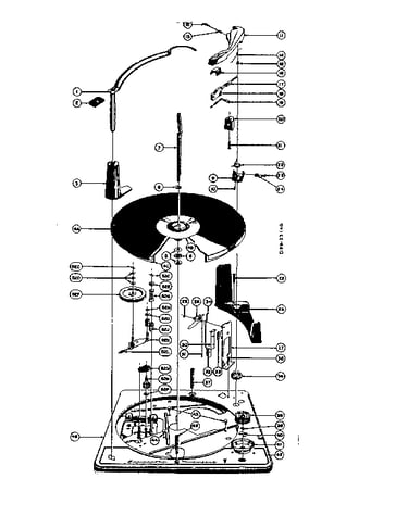 Top of record changer