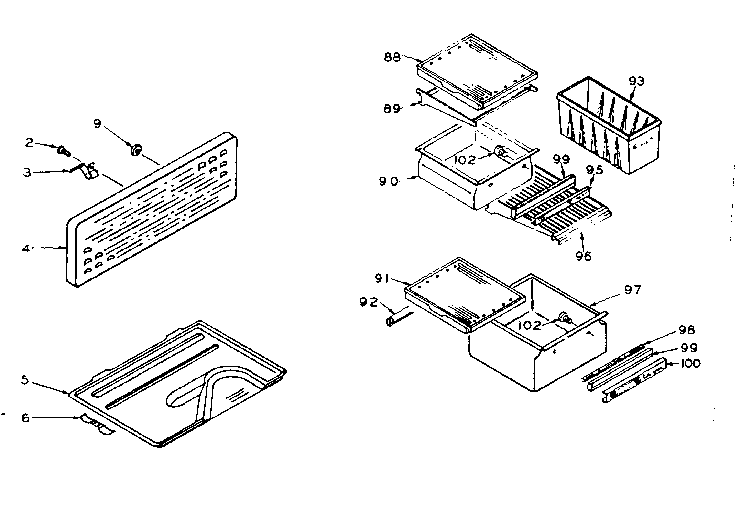 Refrigerator cabinet parts