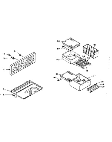 Refrigerator cabinet parts