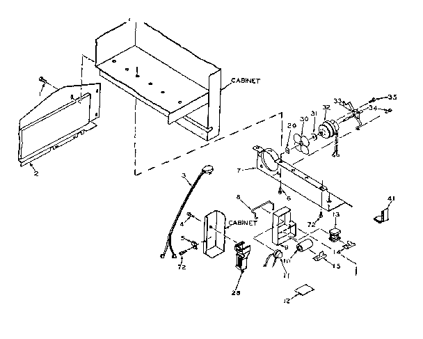 Refrigerator unit parts