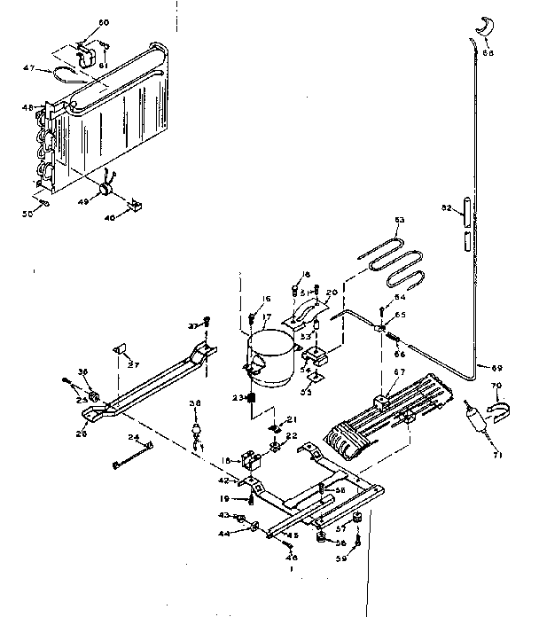 Refrigerator unit parts